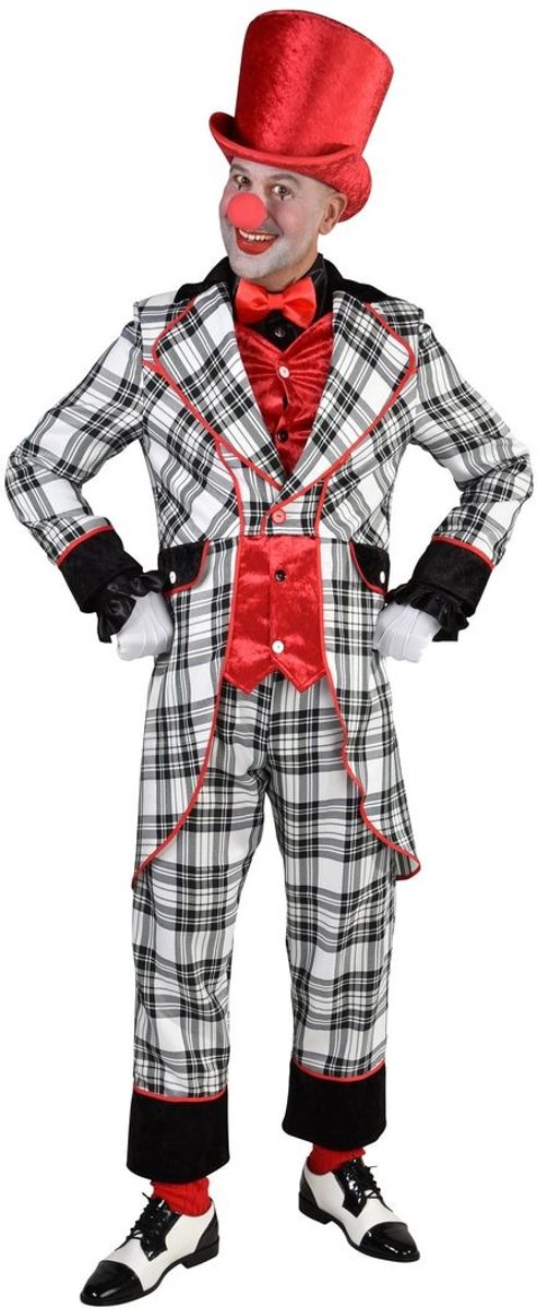 Clown & Nar Kostuum | Compleet Groot Russisch Staatscircus Clown | Man | Large | Carnaval kostuum | Verkleedkleding